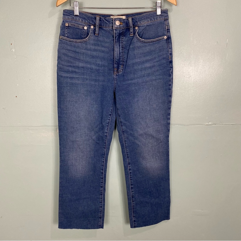 Madewell Slim Demi Boot Jeans Sz 28 Blue NA931 FLAWED